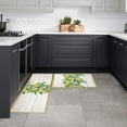 thumbnail image 5 of Kitchen Mat Rug Set of 2 Tropical Lemon Summer Fruit Wooden Planks Runner Rug Anti-Fatigue Comfort Memory Foam Standing Mat Non-Slip Floor Door Mat for Bathroom Bedroom 18x30in+18x48in, 5 of 6