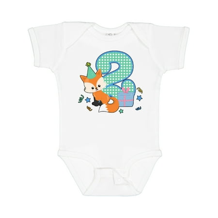 

Inktastic Im 2 Years Old With Fox Boys or Girls Baby Bodysuit