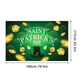 thumbnail image 2 of MXTPOV St.Patrick's Day Banner, Lucky Green Shamrock Leprechaun Backdrop for Garden Party Home Decor, St Patricks Day Decorations, Welcome Decor Flag Yard Signs, 2 of 4