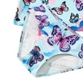 thumbnail image 7 of Girls 2 Piece Long Sleeve Swim Shirt Shorts Print Rashguard Swimsuit Swimwear Bathing Suit Beachwear, 7 of 7