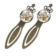 thumbnail image 2 of Cartoons Vintage Copper Crown-Shaped Bookmarks: Stainless Steel Material, Gift for Book Lovers and Readers - Set of Two Bookmarks, 2 of 5