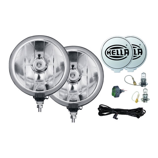 Kit de luces de conducción HELLA serie 500FF de 12 V/55 W con interruptor