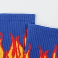 thumbnail image 3 of GUZOM Unisex Flame Crew Socks Yellow - Polyester Durable Soft Breathable, One Size Fits 26-28cm Foot Length, Streetwear Casual Sports Socks, 1 PC,Size Free Size, 3 of 6