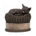 thumbnail image 6 of Perfect Memorials Bronze Cat in Basket Cremation Urn, 6 of 9