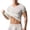 White, variant on COSFO Mens T-Shirts Summer White Short Sleeve Undershirts Relaxed Fit V Neck Workout Quick Dry Pullover Mens Classic T-Shirt