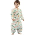 thumbnail image 1 of Saco de dormir para bebé Saco de dormir para niños pequeños con pies Extraíble Manga larga 3 Tog Pelele de algodón de invierno Pijamas acogedores, 3-6 años Xemadio WMCH-119, 1 of 4
