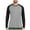Gray, variant on JIA JIA SHUANG Men's Dry Fit Shirts Casual Crewneck Long Sleeve Pullover Lightweight Athletic Performance Tops with Thumb Holes Hiking
