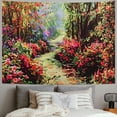 thumbnail image 2 of Chilfamy  Flower Tapestry Colorful Floral Plants Tapestry Spring Theme Mystic Secret Garden Wild Flower Tapestry Wall Hanging Dorm Decor Tapestries For Living Room Bedroom Picnic Wall Deco, 2 of 6