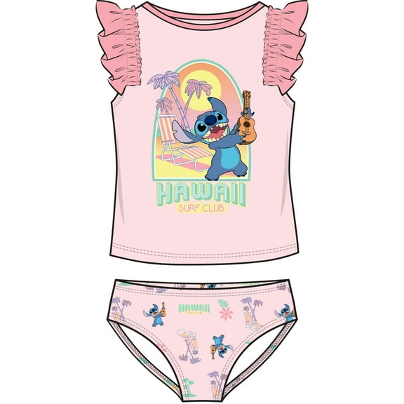 Disney Stitch Toddler Girls Tankini, Sizes 2T-4T