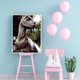 thumbnail image 4 of Taladro redondo completo de animales, kits de pintura de diamantes DIY, artes de pared de diamantes de imitación, 30X40CM Likrtyny Arte deco, 4 of 9