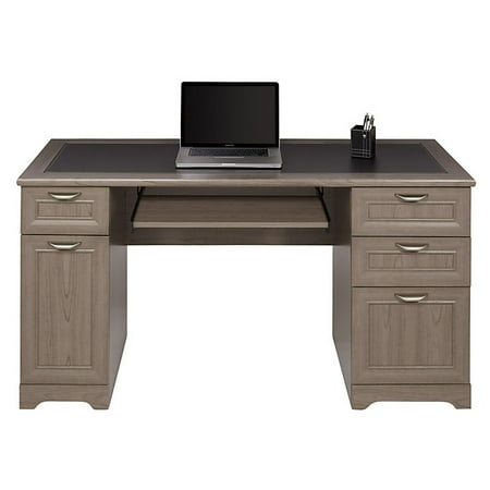 Realspace Magellan Collection Managers Desk Gray Walmart Com
