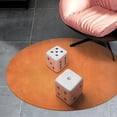 thumbnail image 4 of Dice Round Carpet Circle Rug Outdoor Patio Area Rug Washable Large Area Rugs Hallway Room Decor Fitness Mats, 4 of 8