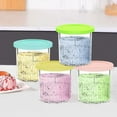 thumbnail image 4 of 4PCS Reusable Ice Cream Containers for NC500 NC501 - Food Grade Plastic Cups with Colored Lids, Ice Cream Makers Reusable Cups, 4 of 7
