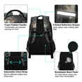 thumbnail image 4 of ALAZA Winter Lone Wolf Backpack Elementary School Bag Bookbag Travel Rucksack, 4 of 7