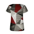 thumbnail image 3 of Sentuca Short Sleeve Casual Tops for Women Square Neck Soft Print Tops, 3 of 5