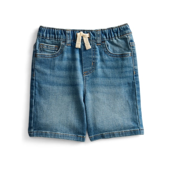 Wonder Nation Baby and Toddler Boys' Pull On Denim Shorts, Sizes 12M-5T