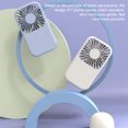 thumbnail image 2 of Billuyoard Ventilador de aire de mano eléctrico Ajustable 4W Recargable Estudiante Deportes Ventiladores de refrigeración Regalo Soporte de teléfono de Electrodomésticos Azul Billuyoard HA060739-02B, 2 of 6