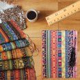 thumbnail image 6 of Yesurprise Printing Fabrics Ethnic Bohemian Style Striped Handmade Patchwork Soft Breathable Diy Printed Cloth Set of 5, 6 of 8