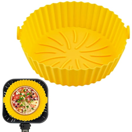 

Air Fryer Silicone Pot Air Fryer Inserts Air Fryers Accessories Silicone Liners Food Safe Baking Round Replacement for Flammable Parchment Liner Paper for After Using Air Fryer 6.8 Inch