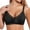 Black, variant on Jelly Bra Push Up Full Coverage Wireless Bras Full Coverage Supportive Bra for Women Wife Workout Bras