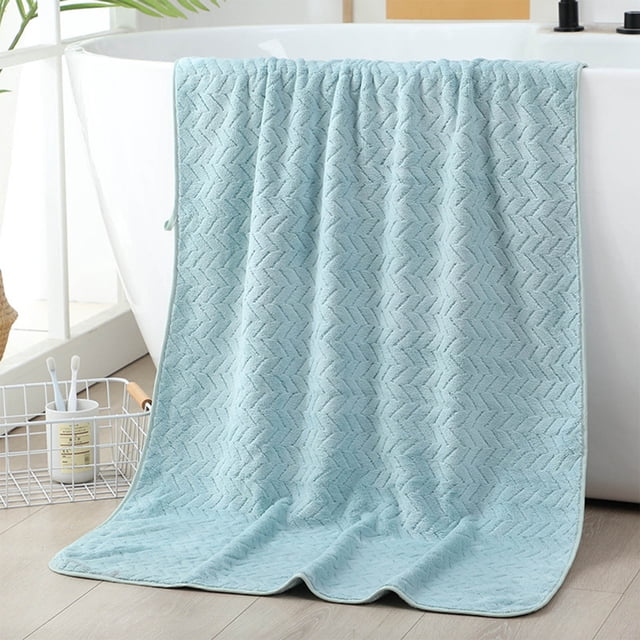Fiudx Toalla de Baño de Terciopelo, Superabsorbente, Suave y de Felpa Extra Gruesa, Secado Rápido, Cómoda para El Hogar, Materiales Naturales Seguros, 70 X 140 Cm