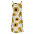 thumbnail image 6 of TIANEK Sundresses for Juniors Sleeveless Floral Mini Sun Dress Pleated Lace-up Tank Dress Short Teen Dresses, 6 of 6