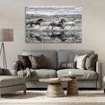 thumbnail image 3 of Stupell Industries Rustic Lodge Horses Splashing in Riverbank Canvas Art, 45 x 30, by PHBurchett, 3 of 8