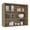 Natural Oak, variant on TUHOME Wally 3-Tier Open Wall Cabinet, 36 in W x 30 in H x 12 in D, White