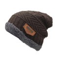 thumbnail image 1 of Gorro de invierno Temacd para hombre, unisex, de punto, de forro polar grueso, suave y resistente al frío, de felpa, para uso diario., 1 of 7