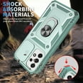 thumbnail image 6 of Rugged for Samsung Galaxy A23 5G Case with Camera Lens Sliding Cover Protective Phone Case with Rotated Ring Holder Stand, Heavy Duty Shockproof Protection Case for Samsung Galaxy A23 5G, Green, 6 of 11