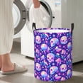 thumbnail image 4 of Lsque colorful mushroom Skull rainbow pattern Laundry Hamper Basket, Tall Woven Rope Hamper Basket for Clothes, Lightweight Storage Basket, Collapsible Waterproof-Medium, 4 of 8