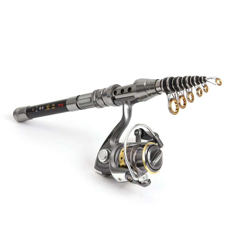 Gofishup Telescopic Fishing Rod and Reel Combo Full Kit Fishing