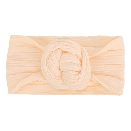 

Toddler Baby Boys Girls Stretch Solid Knotted Hairband Headwear Headband