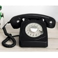 thumbnail image 5 of Teléfonos rosas con cable, dial giratorio clásico, teléfonos para oficina en casa, teléfono antiguo antiguo de los años 30, teléfonos antiguos de moda, 5 of 5