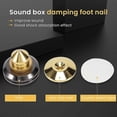 thumbnail image 5 of 4 Set Gold Speaker Spike with Floor Discs Stand Foot Isolation Spikes Professional Speaker Accessories, 5 of 5