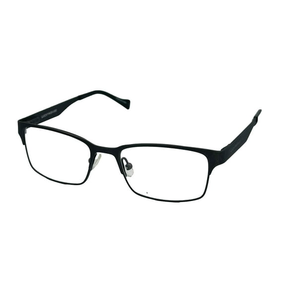 Lucky Brand Mens Ophthalmic Eyeglass Rectangle Black Metal D808 47mm