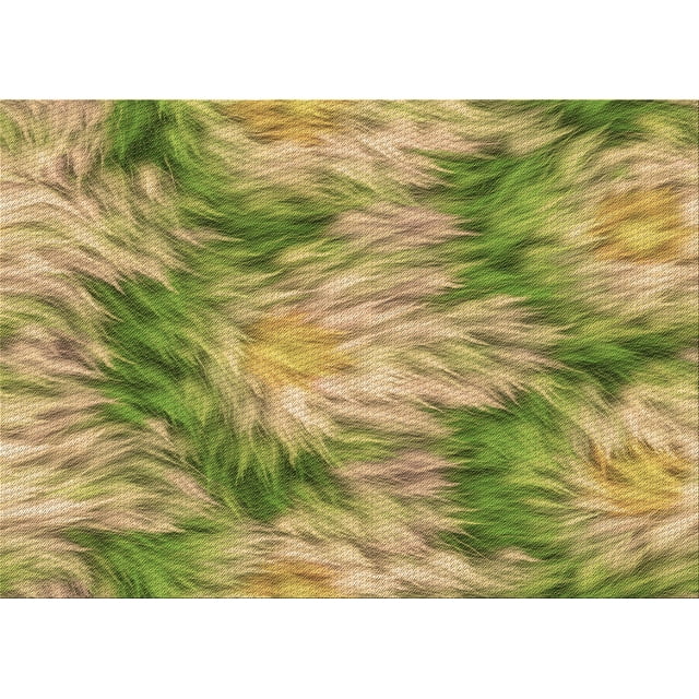 Ahgly Tapis Rectangulaire Lavable en Machine Intérieur Transitionnel GoldenRod Or, 2 Pieds x 4 Pieds