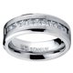 thumbnail image 2 of Hot Selling Silver Plated Stainless Steel Rings For Men Square Cubic Zircon Ring Jewelry Accessories Wholesale Size 7-13, 2 of 5