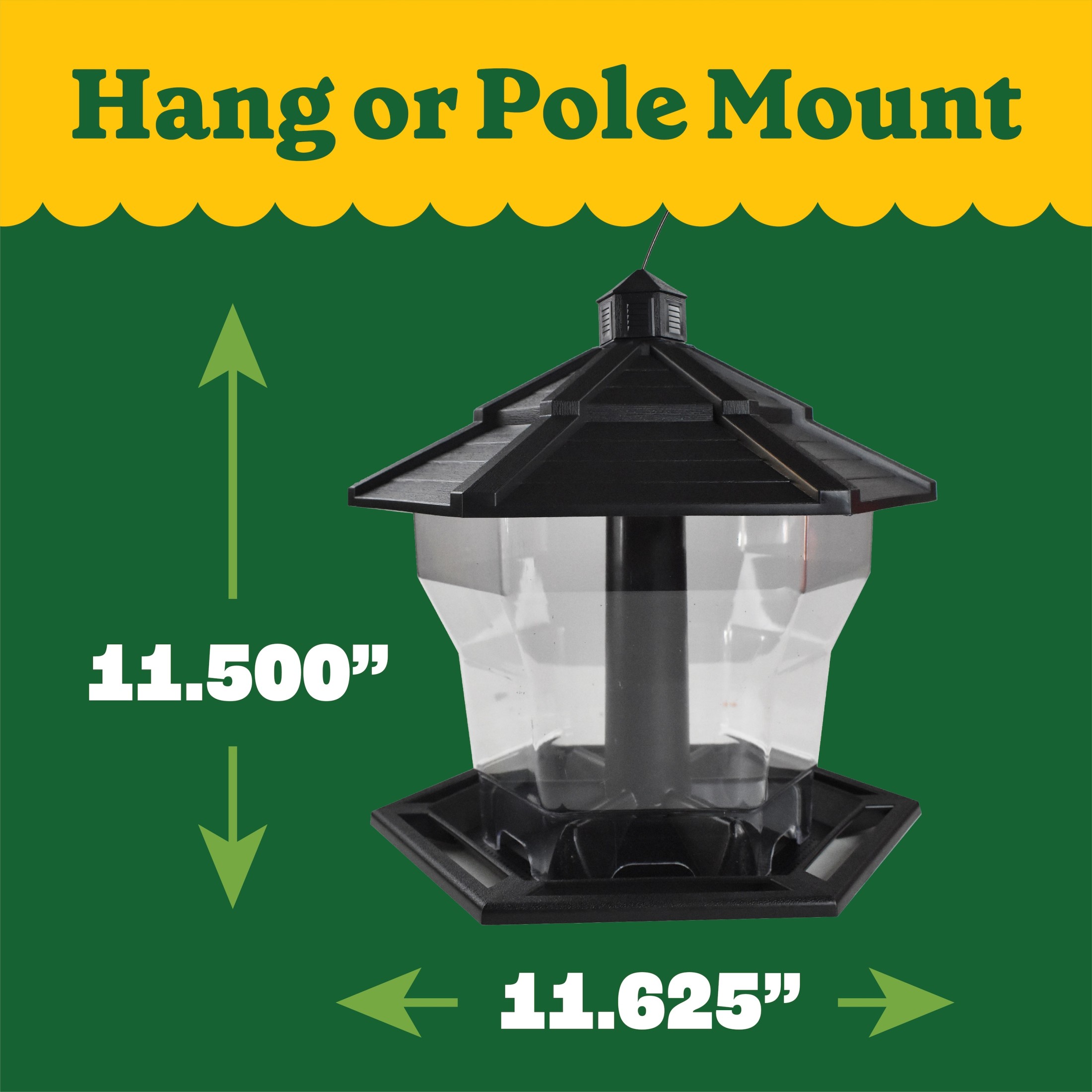Pennington Earth Smart Bird Hopper Feeder, 6 Lb Capacity photo 4