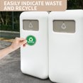 thumbnail image 4 of Garbage Bin Magnet Dual Compartment Kitchen Magnets, Black & Green, 2 Count, 2 Pack, 4 of 5