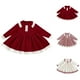 thumbnail image 4 of Odeerbi Niñas Suéter de Punto Vestido Otoño Invierno Vestidos de Algodón de Punto de Lana A-Vestido de Manga Larga Con Cuello Redondo, 4 of 4