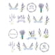thumbnail image 1 of Guardurnaity Gran oferta, pegatina de agua de lavanda para mujeres y niñas, pegatinas artísticas con patrón de flores para manicura Arte de uñas, 1 of 6