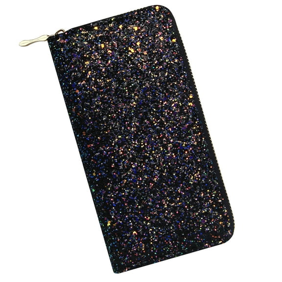 OIDERY Glitter Wallet for Women Shiny Long Phone Clutch Purse Ladies Card Holder