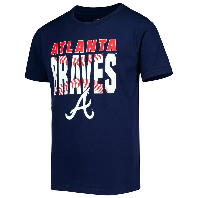Youth Navy Atlanta Braves T-Shirt