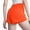 Orange, variant on Women's Shorts With Pockets Elastic Waistband Solid Color Fake Two-piece Fitness Yoga Running Drying Breathable Sports Shorts