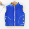 thumbnail image 2 of Otqutp Children's Sleeveless Vest Autumn and Winter with Thickened Warm Boys and Girls and Children's Wear Hooded Vest with Pocket(Blue,10-11 Years), 2 of 9