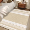 thumbnail image 6 of Vintage Cream Striped Kitchen Runner Rug 2.7x5 Washable Runners for Hallway Non Slip Farmhouse Modern Stripes Boho Linen Large Area Rug Indoor Carpet for Bathroom Laundry Entryway Bedroom Living Room, 6 of 9