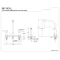 thumbnail image 5 of Kingston Brass FB718CKL Kaiser 8-Inch Centerset Kitchen Faucet with Sprayer, Brushed Nickel, 5 of 5
