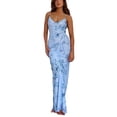 thumbnail image 2 of Gupgi Femmes Bodycon Longue Robe Vintage Imprimé Floral Bretelles Spaghetti Sans Manches Robes de Plage, 2 of 6