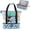 Blue Dots, variant on ANHXN Beach Bag with Cooler Compartment for Women, Travel Tote with Zipper and Pockets, Pool Picnic